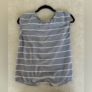 Abercrombie & Fitch Blue and White Striped Shirt